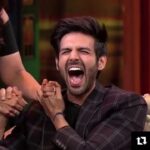 Kartik Aaryan Instagram - Wax bhi ho gaya Entertainment ke liye 🤪 Catch us tonight at 10 pm #Entertainmentkiraat @colorstv !! #Repost @colorstv ・・・ Fun, games and a lot of laughter coming your way tonight on #EntertainmentKiRaat along with @kartikaaryan @mesunnysingh and @nushratbharucha Do not miss it, tune in at 10 PM. @balrajsyal @mymalishka @ravidubey2312 @ashanegi @mubeensaudagar