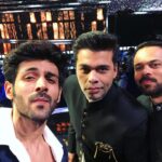 Kartik Aaryan Instagram - Had a great time with the Superstars ✨ @karanjohar n @itsrohitshetty at #Indiasnextsuperstar @indiasnextsuperstars.official @starplus #Sonuketitukisweety