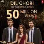 Kartik Aaryan Instagram - The First Chartbuster of 2018 !! #DilChori 50 MILLION 🤪🤪 Thank you guys for loving #DilChori so much 😘 😘 @yyhsofficial @sonutitusweety @boscomartis @nushratbharucha @mesunnysingh @tseries.official @luv_films