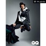 Kartik Aaryan Instagram - Its Monday...JUMP #Repost @gqindia ・・・ #TryThis: JUMP. #📷: Tarun Vishwa _________________________________________ #KartikAaryan #Jump #Menswear #Style #Fashion #Active #Comfort #Move #December2017 #December #2017