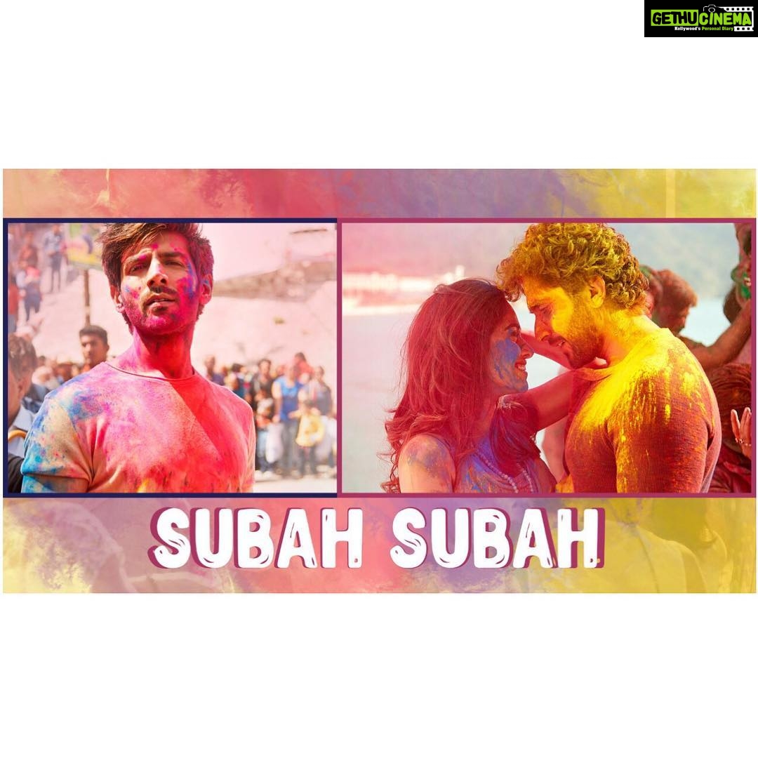 Kartik Aaryan Instagram - Guys our 2nd song #SubahSubah is releasing today🤗🤗 This will be on loop #SubahSubah se lekar Raat tak !! Song out at 12 noon today!! #ArijitSingh @prakritikakarofficial @amaal_mallik #Kumaar @boscomartis @nushratbharucha @mesunnysingh @luv_films @tseries.official #LuvRanjan @gargankur82 #sonuketitukisweety @sonutitusweety