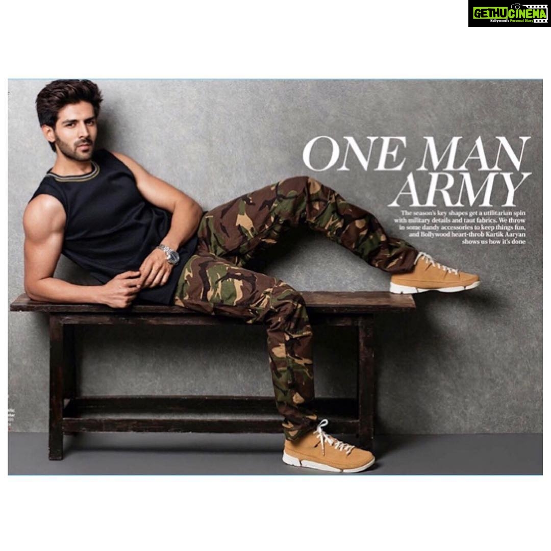 Kartik Aaryan Instagram - Thank you 🙏🏻 The team of @feminaindia @tanyachaitanya27 #feminamensspecial @sandipandalal @meeteshtaneja @taras84 for the amazing shoot😎 Love #OneManArmy 😜
