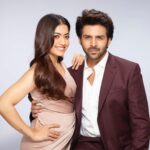 Kartik Aaryan Instagram - Meet My Wow Partner ❤️ @kartikaaryan @rashmika_mandanna @wowskinscienceindia
