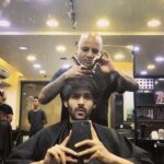 Kartik Aaryan Instagram - STUD turning me into one @aalimhakim 🤘🏻🤘🏻 (Plz dont shorten😬)