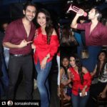 Kartik Aaryan Instagram – 😊😊😊😊
#Repost @sonaakshiraaj with @repostapp
・・・ Nothing like killing it with your friends @kartikaaryan #SonaakshiRaaj 💃🏻🍾