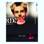 Kartik Aaryan Instagram - Hahahah Literally ban gaya 🐶 #Repost @missmalini with @repostapp. ・・・ Omg how cute is #kartikaaryan ?! #TOIFA2016 #toifa #bollywood #snapchat #filter