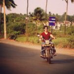Kartik Aaryan Instagram – Funtimes… #bike #goa # riders #road #sunset #sunrise #big #bullet #instahub #picoftheday #day #speed #curve #palmtree #happy