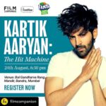 Kartik Aaryan Instagram - Kal Milta Hu Aap Sab Se 🤙🏻❤️ #FrontRow #Repost @filmcompanion Just like his popular near-breathless monologue, #KartikAaryan is charismatic, witty, unstoppable and, most of all, loved by the masses. Our next guest on FC Front Row is @kartikaaryan. Register now to attend this interactive session with the actor and @anupama.chopra. (Link in bio) Please note that seats will be on a first come first served basis. #KartikOnFCFrontRow