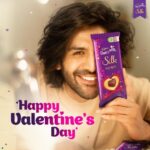 Kartik Aaryan Instagram - How far will you go for love ? Happy Valentines day ❤️ @cadburydairymilksilk #Howfarwillyougoforlove 😎