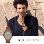 Kartik Aaryan Instagram - Its Armani Time 🔥 Sleek, stylish, and clean ! The Striking @armaniexchange watch collection ❤️ #AXtime #AXchange