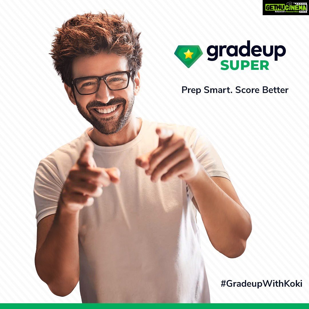 Kartik Aaryan Instagram - Exams ki taiyari hui Super asaan with Gradeup Super 📖🤓 Proud to announce my association with @gradeup_app ❤️ #GradeUpWithKoki #GetSuperReady