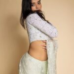 Ketika Sharma Instagram - She moves to her own music #3 Wearing @apekshathelabel Jewellery @houseofqc Styled by @rashmitathapa Styling team @aishwarya128 Shot by @pranav.foto #saree #throwback #trailer #launch #tb #portraits #green #cant #get #enough #styled #promotions #look #gratidão #loveandlight