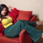 Ketika Sharma Instagram - Prefer living in colour 🧚‍♀️ #2 Styled by @rashmitathapa Photographed by @deepaksurya.fotografia #colourblock #red #coudroyjacket #candids #and #posed #loveandlight #feeling #this vibe #mood #for #boldcolours #colourful #living #styled #ootd #gratidao