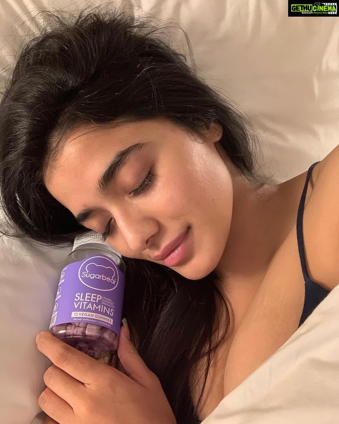 Ketika Sharma Instagram - Im so happy and in love with my delicious @sugarbearsleep vitamins which help me get the best uninterrupted sleep through the night . Have you tried them yet ? #sugarbearsleep #ad