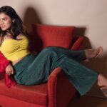 Ketika Sharma Instagram - Prefer living in colour 🧚‍♀️ #2 Styled by @rashmitathapa Photographed by @deepaksurya.fotografia #colourblock #red #coudroyjacket #candids #and #posed #loveandlight #feeling #this vibe #mood #for #boldcolours #colourful #living #styled #ootd #gratidao