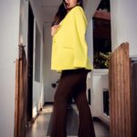 Ketika Sharma Instagram - Mood 💛 Styled by @rashmitathapa 💕 Blazer @hafsathecouture Makeup and hair - @makeup_by_himashruthi Shot by @pranav.foto 🙌 #throwback #romantic #movie #interviews #oftd #ootd #yellow #blazer #styled #sunkissed #mood #hairflip #blessed #grateful #loveandlight