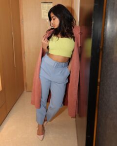 Ketika Sharma Instagram - All pastel mood 💛 Styled by @rashmitathapa Photographed by @pranav.foto MUAH by @thimmappa180 #romantic #movie #promotion #promotions #theare #visit #hyderabad #look #ootd #tb #pastels #i #love #loveandlight #grateful