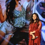 Ketika Sharma Instagram - All smiles for Warangal ❤️🤗 #throwback Wearing @geethikakanumilli Styling @rashmitathapa Photographed by @venkyphotog MUAH @makeupartistspandana Bracelet @arikatelier Styling assistant @sanjhitailor #romantic #prerelease #event #warangal #tb #gratitude #loveandlight #thankful