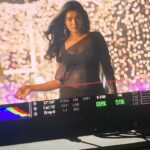 Ketika Sharma Instagram - A little monitor throwback from the sets of Kothagaledenti 🖤#rangarangavaibhavanga #intheaters #kothagaledhenti #loveandlight #grateful