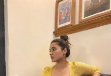 Ketika Sharma Instagram - Cafes and coffees make me a happy girl ☕️ 📷- @shazzalamphotography 🙃 #yellow #skaterdress #mood #coffeelover #coffee #is #life #goodvibes #grateful #loveandlight
