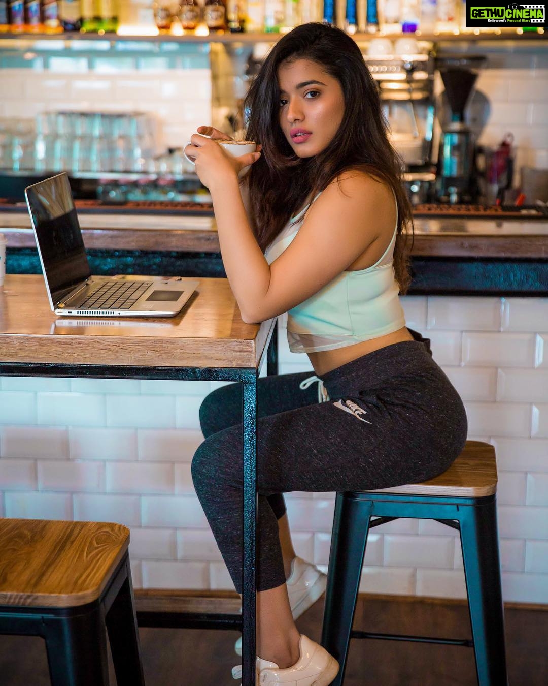 Ketika Sharma Instagram - Can’t do without my strong cup of cappuccino ☕️ 📸- @palashvphoto #picoftheday #cappuccino #is #life #addicted #cant #do #without #love #this #click #natural #athleisure #sports #wear #myfavorite #loveandlight #positivevibes