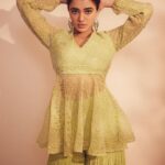 Ketika Sharma Instagram - The art of eye contact 💚 Styled by @rashmitathapa Wearing @apekshathelabel Earrings @spillthebead Styling team @aishwarya128 Shot by @arifminhaz Photo Asst @thejaswitanneru #loveandlight #styled #tb #collab