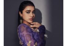 Ketika Sharma Instagram - Into the ☀️ Wearing @issadesignerstudio Jewellery @samskruthi_silver Styled by @rashmitathapa Styling team @aishwarya128 @wallofashion_ Shot by @arifminhaz Photo Asst @thejaswitanneru #throwback #styled #purple #anarkali #sunkissed #mood #loveandlight