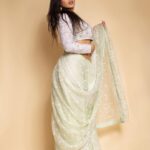 Ketika Sharma Instagram - She moves to her own music #3 Wearing @apekshathelabel Jewellery @houseofqc Styled by @rashmitathapa Styling team @aishwarya128 Shot by @pranav.foto #saree #throwback #trailer #launch #tb #portraits #green #cant #get #enough #styled #promotions #look #gratidão #loveandlight