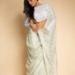 Ketika Sharma Instagram - She moves to her own music #3 Wearing @apekshathelabel Jewellery @houseofqc Styled by @rashmitathapa Styling team @aishwarya128 Shot by @pranav.foto #saree #throwback #trailer #launch #tb #portraits #green #cant #get #enough #styled #promotions #look #gratidão #loveandlight