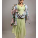 Ketika Sharma Instagram - 🌸🙋🏼‍♀️🌸 Wearing @geethikakanumilli Jewellery @thetrinkaholic Styled by @rashmitathapa 💕 Styling team @aishwarya128 💕 Shot by @pranav.foto ⭐️ Makeup and hair @makeuphairbyrahul #green #outfits #continue #tb #styled #outfits #ethnics #oxidisedjewellery #silver #mood #loveandlight