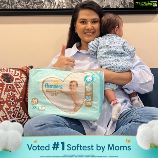 Kratika Sengar Instagram - Motherhood was the greatest gift bestowed upon me and when I look at my baby smiling gleefully all day long,it makes that feeling all the more special.The secret behind her incessant jubilation is the 360 degree cottony softness and comfort of Pampers premium care diapers.It's truly everywhere soft soft. What are you waiting for? Bring never ending joy and comfort into your babies' lives with @pampersindia #AD #Paidpartnership #Pampers #PampersTribe #PamersIndia #Cottonysoft #PamperBaby #PamperMom #PampersPremiumCare #Everywhere SoftSoft #diaperbaby #Diapers # #DiaperChange #BabyDiaper.