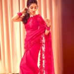 Krithi Shetty Instagram - #beautiful : definition :- a person who’s reading this 💞🌸 #pinklove • • Styled by - @ashwin_ash1 & @hassankhan_3 Saree - @anushreereddydesign Jewellry- @chaahat.fashion.jewellery Shot by - @arifminhaz