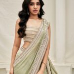 Krithi Shetty Instagram - Go green ✨ • • Outfit - @taruntahiliani Styled by - @ashwin_ash1 & @hassankhan_3 Shot by - @arifminhaz Hair - @hairbyvenky Makeup - @chaks_makeup Location courtesy- @fhousehyderabad
