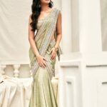 Krithi Shetty Instagram - Go green ✨ • • Outfit - @taruntahiliani Styled by - @ashwin_ash1 & @hassankhan_3 Shot by - @arifminhaz Hair - @hairbyvenky Makeup - @chaks_makeup Location courtesy- @fhousehyderabad