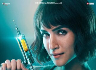 Kriti Sanon Instagram - Meet Dr. Anika! Bhediya ki doctor! 🐺 Humans, please visit at your own risk! 💉👩‍⚕️ #BhediyaTrailer howling tomorrow! #Bhediya @varundvn @kritisanon @deepakdobriyal1 @nowitsabhi @paalinkabak @amarkaushik #DineshVijan @nirenbhatt @soulfulsachin @jigarsaraiya @sachinjigar @amitabhbhattacharyaofficial @maddockfilms @officialjiostudios @zeemusiccompany