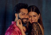 Kriti Sanon Instagram - Trying to be “sexy”, “hot” & “cute” all at the same time.. 🤪😉 (swipe) P.S. Last one’s “US” @varundvn 🥰 #BhediyaPromotions