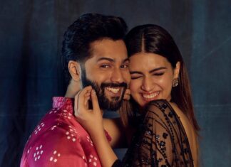 Kriti Sanon Instagram - Trying to be “sexy”, “hot” & “cute” all at the same time.. 🤪😉 (swipe) P.S. Last one’s “US” @varundvn 🥰 #BhediyaPromotions