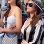 Kriti Sanon Instagram - You can’t walk with us! 😜👭🏻 @kritisanon Nice Beach, the French Riviera
