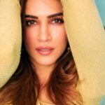 Kriti Sanon Instagram - And oh! She sparkled again.. ✨ Brighter than ever As she finally found herself Fearlessly Alive, Smiling at her destiny.. Maybe it was all a plan A stroke of serendipity! 💛💛 — Kriti ✏️