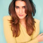 Kriti Sanon Instagram - And oh! She sparkled again.. ✨ Brighter than ever As she finally found herself Fearlessly Alive, Smiling at her destiny.. Maybe it was all a plan A stroke of serendipity! 💛💛 — Kriti ✏️