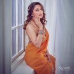 Madhuri Dixit Instagram - #ad Unveiling Six Yards by Madhuri Dixit, a very special collaboration with Pernia's Pop-Up Shop (@perniaspopupshop) that celebrates my love for the Saree, Indian design and craftsmanship. The exclusive curation features saree renditions of both traditional and modern drapes from leading Indian designers. Here’s our ode to the Six Yards of pure elegance!