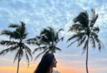 Malavika Mohanan Instagram - Was down with 103 degrees fever since the last 3 days. Was totally down and beaten physically & mentally… but a sunset as stunning as this & such lovely fresh air cheers me up like nothing else☀️🧡