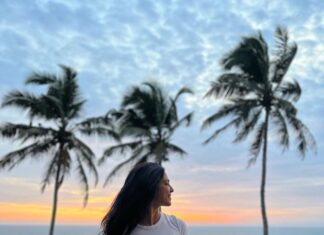 Malavika Mohanan Instagram - Was down with 103 degrees fever since the last 3 days. Was totally down and beaten physically & mentally… but a sunset as stunning as this & such lovely fresh air cheers me up like nothing else☀️🧡