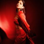 Malavika Mohanan Instagram - (Not so) little red riding hood 🐺 🌹 Outfit @arokaofficial Styled by @stacey.cardoz & @chandiniw Make up @sonamdoesmakeup Hair @hairbyseema 📸 @leroifoto PR @theitembomb Jewelry @amamajewels