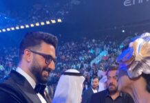 Mamta Mohandas Instagram - #iifa memories @mamtamohan with @bachchan and @beingsalmankhan #tb #salmankhan #abhishekbachchan #mamtamohandas #bollywood #reel #reelsinstagram