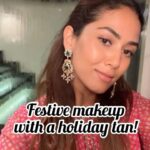 Mira Rajput Instagram - Festive Makeup with a holiday tan! *I wish I shot it properly and in better light, but I was busy having fun 💕* You can tell how much someone enjoyed themselves on holiday by the extent of their sunburn 🤪 I came back to the start of the festive season and realised my usual makeup routine needed a tweak, and I wanted to play up the warmth rather than shy away from it. I’m enjoying the sun kissed look and one can look beautiful with any tone❤️ Here’s what I did: Skin - Moisturised and how. Face, under-eye, lips and décolleté. This warrants a post of its own for After-sun care ☀️ Base - I used @soultree.in CC cream in the shade Mild Earth. When it arrived it was a little warmer than my skin tone so I never got to using it, but blended perfectly well for a natural coverage. I’m not fond of heavy coverage anyway. And thank god I didn’t give it away, cause I was almost panicking when I didn’t have something that matched. The last thing I wanted was to look grey and ghostly. So good tip - always keep something slightly warmer for such times! So you can really enjoy your holiday without these gripes. Blush - I used my favourite @jonesroadbeauty Miracle Balm in Tawny. I mean.. it’s a holiday in a box. It just added the right definition and accented the skins natural glow. I also used @nudestix in Beach Babe for well, a beach glow. It also has a lovely subtle shimmer so no need to use highlighter. Eyes - I mixed up some colours from the @hudabeauty Naughty palette. I’ve never been obsessed with palettes. And then came this. @lovecolorbar Marsala pencil obviously and @benefitindia Magnetic Mascara. Lips - I mixed two, @maccosmeticsindia Amplified and another one from @ctilburymakeup Brows were lightly filled with @benefitindia pencil but I can now see they got a bit messy while taking the selfie. . . . . . . #makeup #makeupvideos #festivevibes #festivemakeup