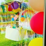 Mira Rajput Instagram - Life in Technicolour 🌈 This year M’s birthday was all about rainbow, bright colours, and less complicated decor! Last year I was super excited to be a DIY party planner. Two birthdays and a year later, all I can think of is arriving at the birthday like a guest! I reduced the decor fuzz and switched it with fun lights instead that were easier to handle and use in many ways (and later too). I picked up a fresh set of theme specific rainbow plates and napkins for cake from @partyalacarte17 and stuck to the bamboo ones for party grub. And I found a super convenient website @thememypartyofficial that delivers very well priced theme specific party supplies including straws, sandwich toppers, the backdrop, paper lanterns and colour coordinated balloons. We had popcorn from the popcorn containers leftover from last year and the rest of the snacks laid out for kids to dig in in mix-n-match crockery. My mom made her signature sandwich house: how many of you had them at your birthdays in the 90s? I always lay out the table before the party itself so there’s less madness later. I love this table cover from @thewishingchair and the crockery from this set (not used here) is equally lovely. The rainbow fringe, rainbow wrapping and a devilishly convenient balloon machine was from @amazondotin. Ofcourse the alphabet lights from @dohremico brought it all together (and I’ve ordered an extra Z & N so we can make a Zain out of the Misha 😋) along with the most fun prizes and party favours. Dog & the bone, Lemon spoon race and treasure hunt for all ages was too much fun. I think the adults enjoyed it a lot more than the kids. The cake was DIVINE. Vanilla cake with chocolate mousse filling instead of buttercream on a custom order @the_kitchenette_jalandhar I’d love to know how you all are celebrating kiddie birthdays cause I am ready to retire and I have another one in 4 days!