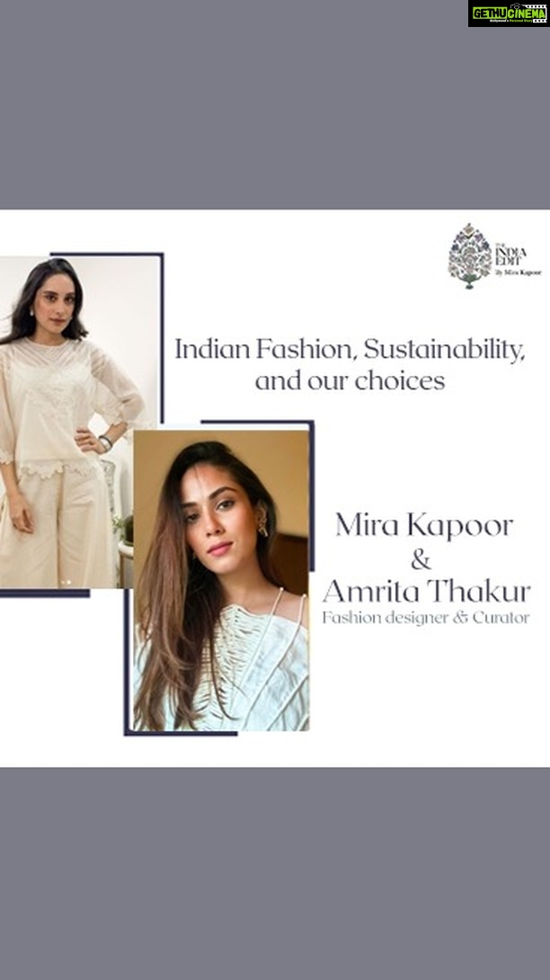 Mira Rajput Instagram - My personal connect with Amrita Thakur is as an 'influencee'. In a virtual world full of editorial looks and twist up styling, she’s somebody that I appreciate for her classic, clean and often restyled outfits that never scream of being a “look”. Her label features Indianwear that is modern and elegant, but what she’s best known for is her unique approach for styling and her straight-to-camera styling videos that are addictively and aesthetically influential. She seamlessly integrates upcoming designers, industry royalty and high street labels from the Indian Fashion scene into her everyday wardrobe. She encourages what I like to call ‘Sustainability of Choice’; repeating clothing, investment buying, heirloom pieces has a special place for jewellery and silver. @amrita_thakur