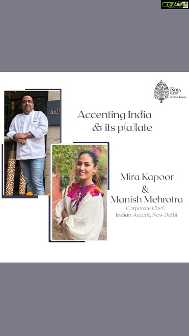 Mira Rajput Instagram - India’s heart beats proudly through its cultural cornucopia, but we can all agree that its soul rumbles through its stomach. Nothing is more important to us as a people than the food we eat. We LOVE our food. It carries years of tradition, heritage, history and yet even in its diversity it brings us together through shared experiences as we sit around a table, beside a chulha or on a desk with a dabba. But is there such a thing as all encompassing as ‘Indian Food”? Today we go a step further to discover what Modern Indian cuisine. I’m thrilled to have @chefmanishmehrotra on The India Edit, who has proudly presented India on a plate to the world, and he does so with a bit of an accent. @indianaccent @storiesbyjosephradhik @josephradhik