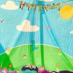 Mira Rajput Instagram - Quarantine Birthday 🎂 My kids’ birthdays are ten days apart and I had this dreamy idea when my son was born, that I’d combine their parties for as long as Khoi bags are interesting, and save myself the stress and planning that goes into kiddie parties. Because really, the unnecessary bar has been set quite high by too many, and some of them can be as tedious as weddings. And when better to economise on stress than during this time. Missy however had another plan in mind and complained to Papa that she wants a birthday of her own and doesn’t want to share her special day.. We caved and melted. For Misha, nothing tops Peppa. But instead of a full blown Peppa Fest, we made it kind of a technicolour carnival with bits of the lovable piggy. The decorations were all made by us and the fam (the DIY ones you get online) while watching some Netflix, as well as some I saved from her first birthday. The backdrop was a hand-me-down from my neice’s Peppa fiesta and cute printables brought the whole theme together from @studio_psd @printsolutionsdesign. It was so much fun, with musical chairs, a treasure hunt of weird Peppa erasers hidden all over in the garden, tug of war (Us vs the kids: no guesses on who won) and the good old Khoi bag. The menu must-have on my list was wafers and fruity along with the good ol’ party favourites that were pizza, noodles, Nutella sandwiches and jelly. It was all sorts of warm, fuzzy, and nostalgic! The kiddie birthday I always wanted to throw: intimate, full of memories and an after party mess 😜 ❤️🧡💛💚💙💜